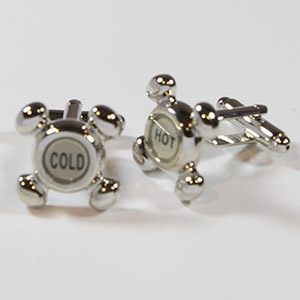 Gemelli Cufflinks Rubinetto 100% Ottone